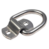 2-5/16" Bolt-On D-Ring with Mounting Bracket - 316 Stainless - 6,000 lbs. BS