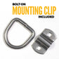 2-5/16" Bolt-On D-Ring with Mounting Bracket - 316 Stainless - 6,000 lbs. BS | 50-Pack