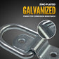 1" Bolt-On D-Ring with Mounting Bracket - Galvanized - 1,200 lbs. BS | 10-Pack