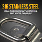 1" Bolt-On D-Ring with Mounting Bracket - 316 Stainless - 800 lbs. BS | 50-Pack