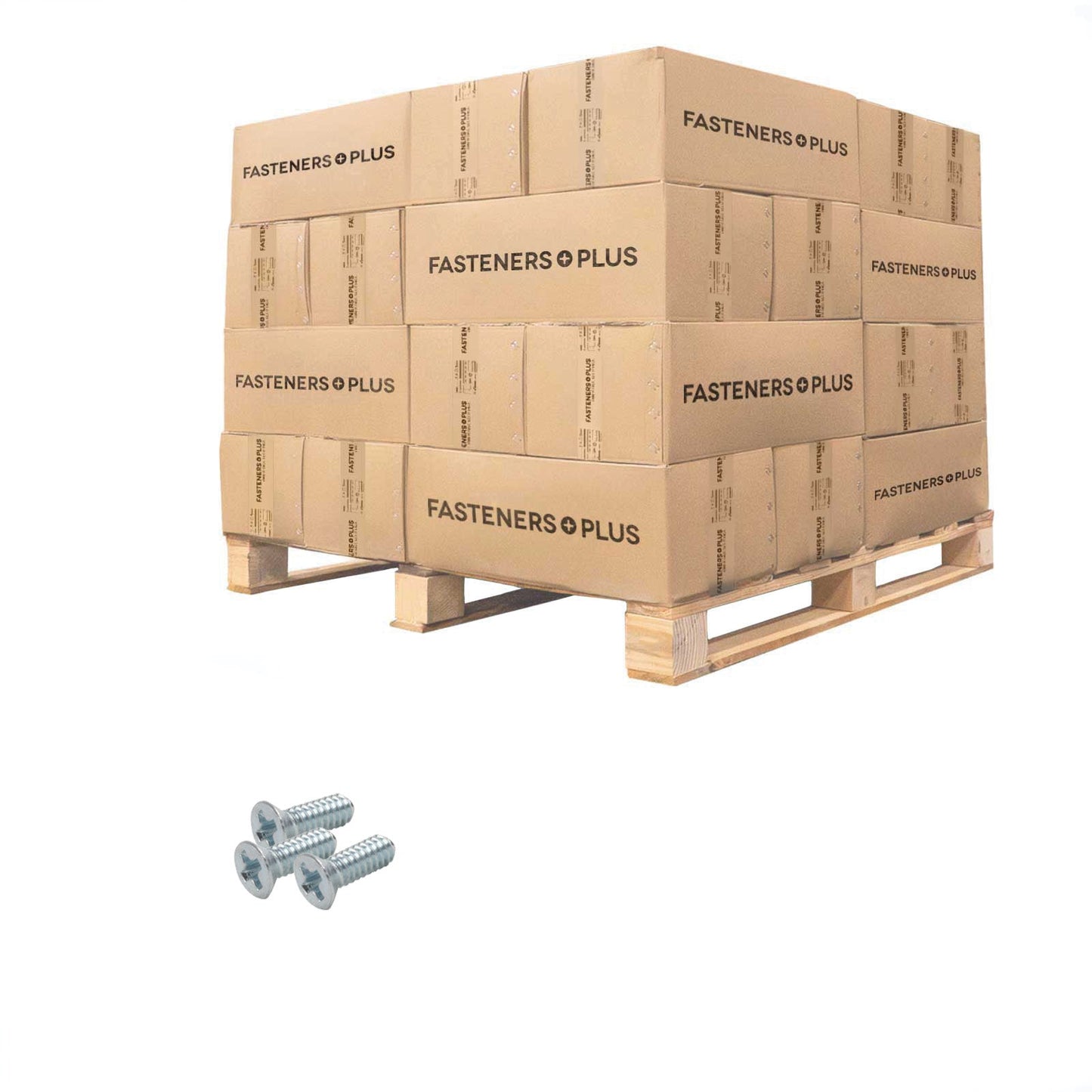Conquest #2-56 x 1/4" Phillips Flat Head Machine Screw - Zinc | Qty. 1,800,000 (Pallet)