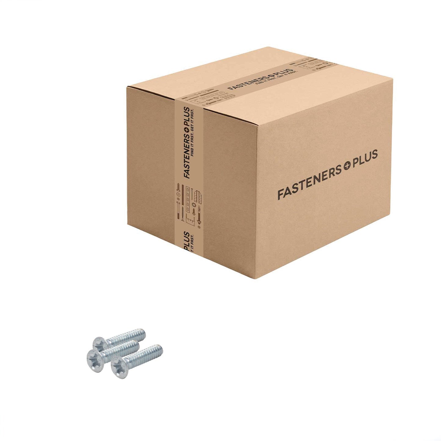 Conquest #2-56 x 3/8" Phillips Flat Head Machine Screw - Zinc | Qty. 50,000 (Carton)