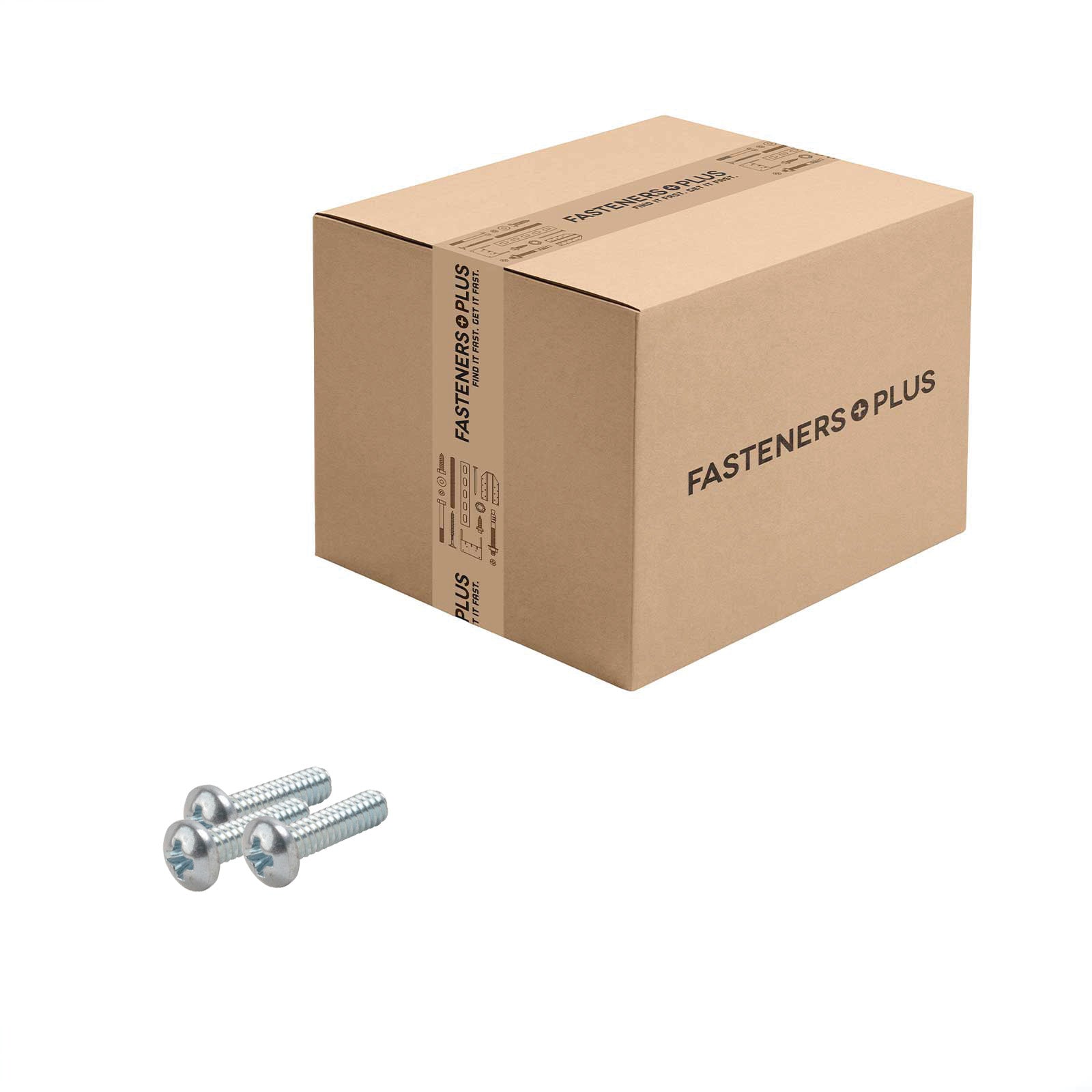 Conquest #3-48 x 3/8" Phillips Pan Head Machine Screw - Zinc | Qty. 10,000 (Carton)