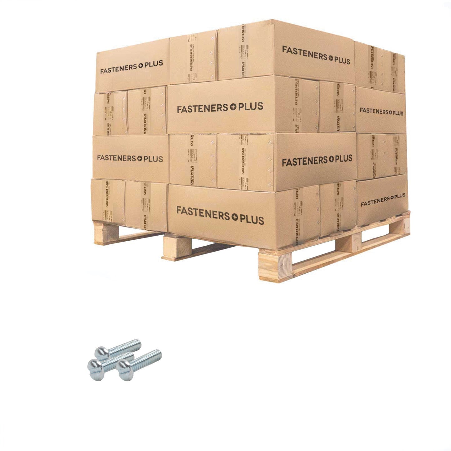 Conquest #2-56 x 5/16" Slotted Pan Head Machine Screw - Zinc | Qty. 1,800,000 (Pallet)