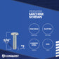 Conquest #2-56 x 5/16" Slotted Pan Head Machine Screw - Zinc _Specifications
