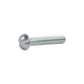 Conquest #2-56 x 1/2" Slotted Round Head Machine Screw - Zinc