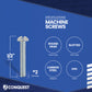 Conquest #2-56 x 1/2" Slotted Round Head Machine Screw - Zinc _ Specifications
