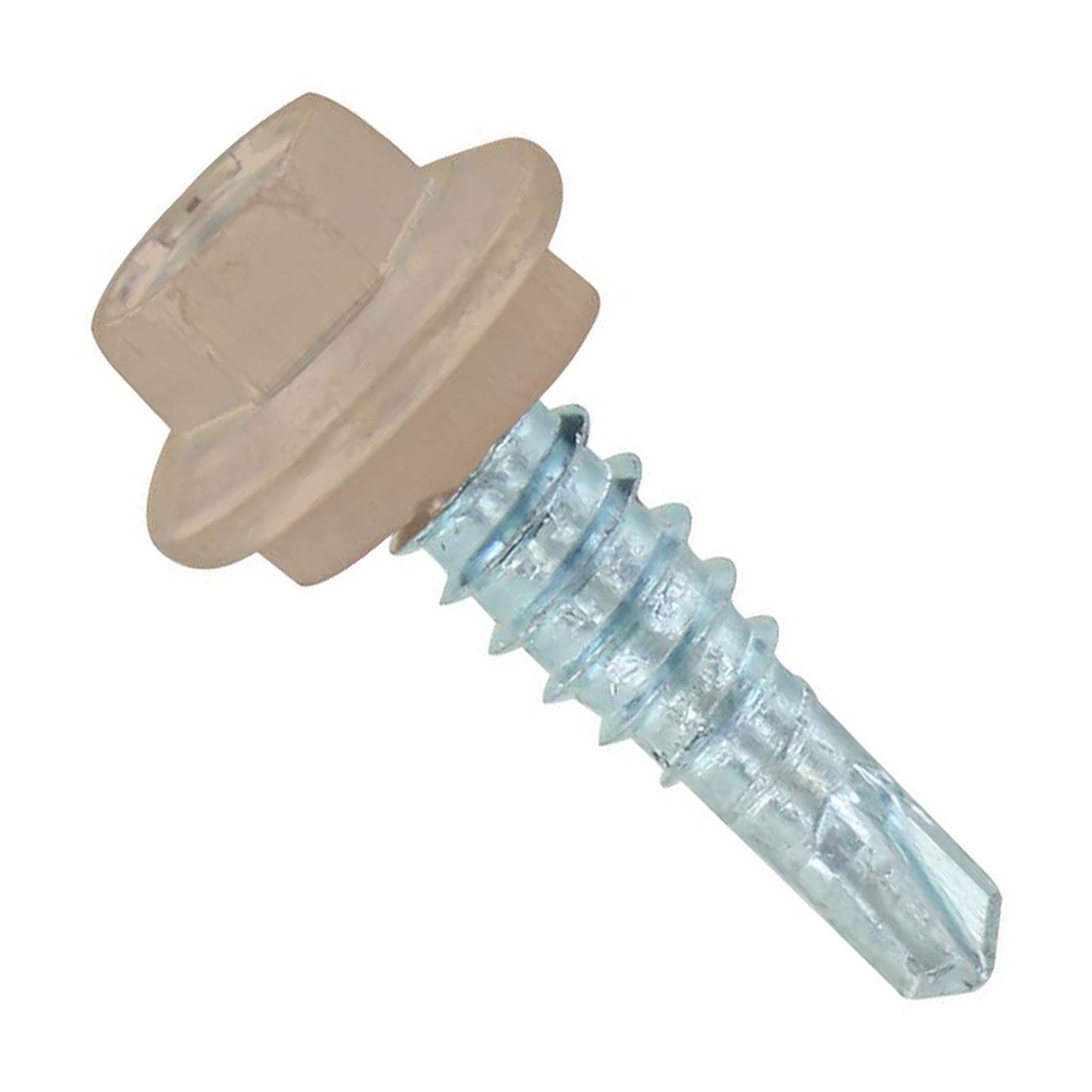 #14 X 78 inch Maxx Steelbinder Metal Roofing Stitch Screw Tan Pkg 250