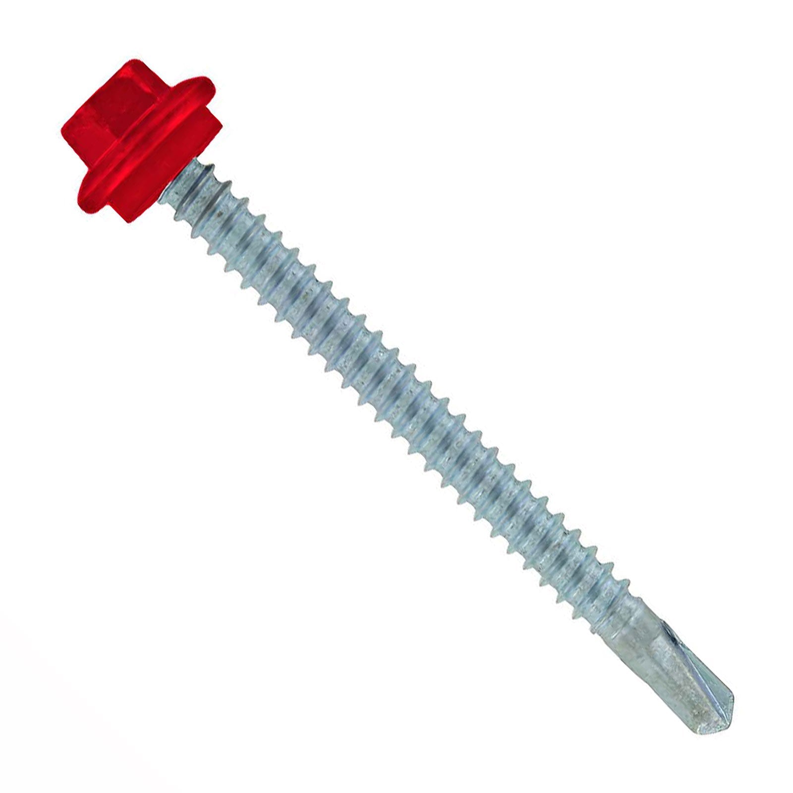 #12 x 212 inch Maxx Steelbinder Metal Roofing Screw Crimson Pkg 250