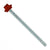 #12 x 3 inch Maxx Steelbinder Metal Roofing Screw Rustic Red Pkg 250