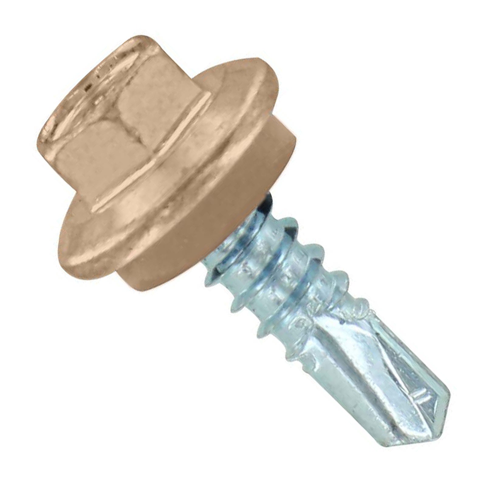 #12 X 34 inch Maxx Steelbinder Metal Roofing Screw Tan Pkg 250 image 1 of 2