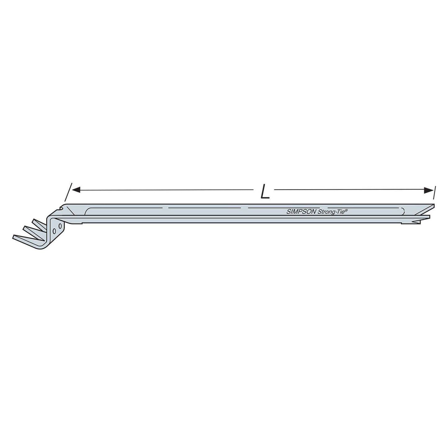 Simpson NCA2X12-16 Nailless Compression Bridging - G90 Galvanized