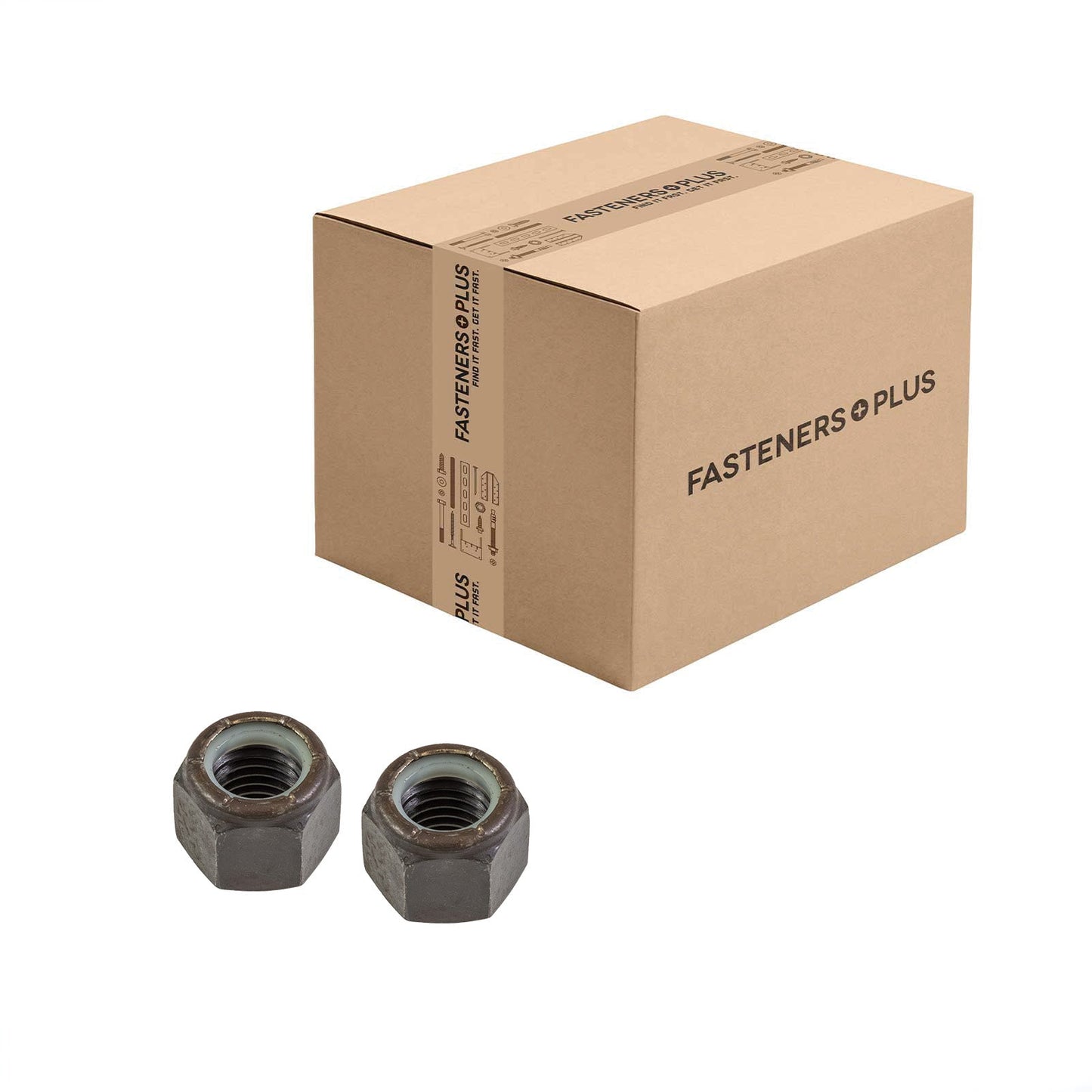 Conquest 3/4" Grade C NE Nylon Insert Locknut, Coarse Thread - Plain, Qty. 400 - Carton