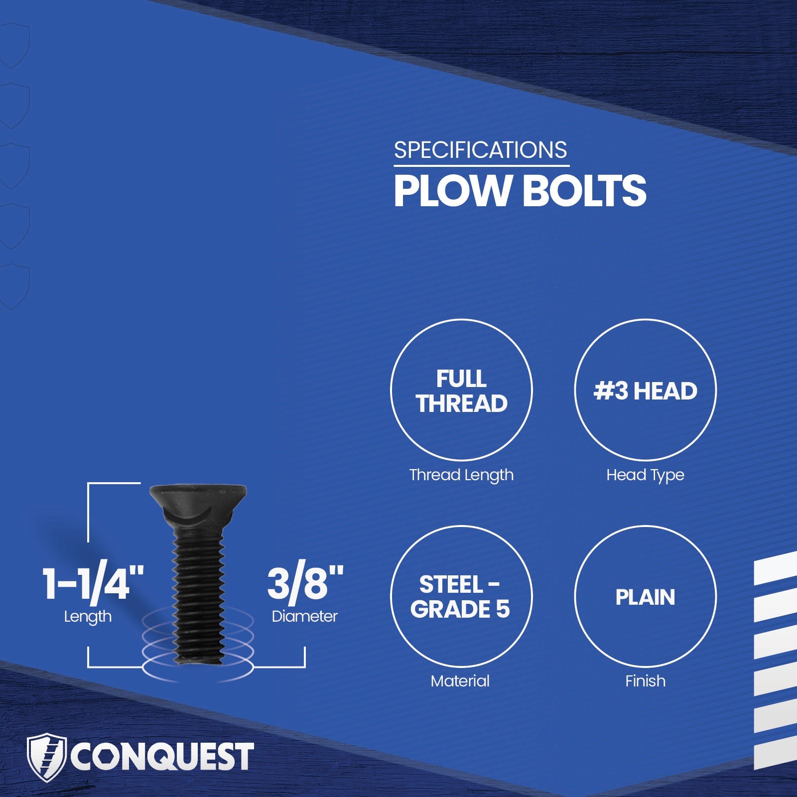 plow bolt specifications