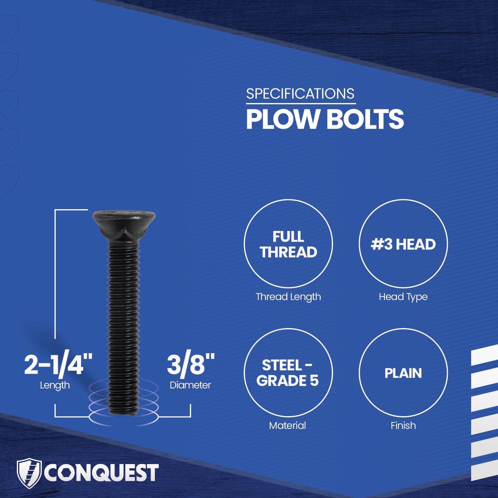 plow bolt specifications