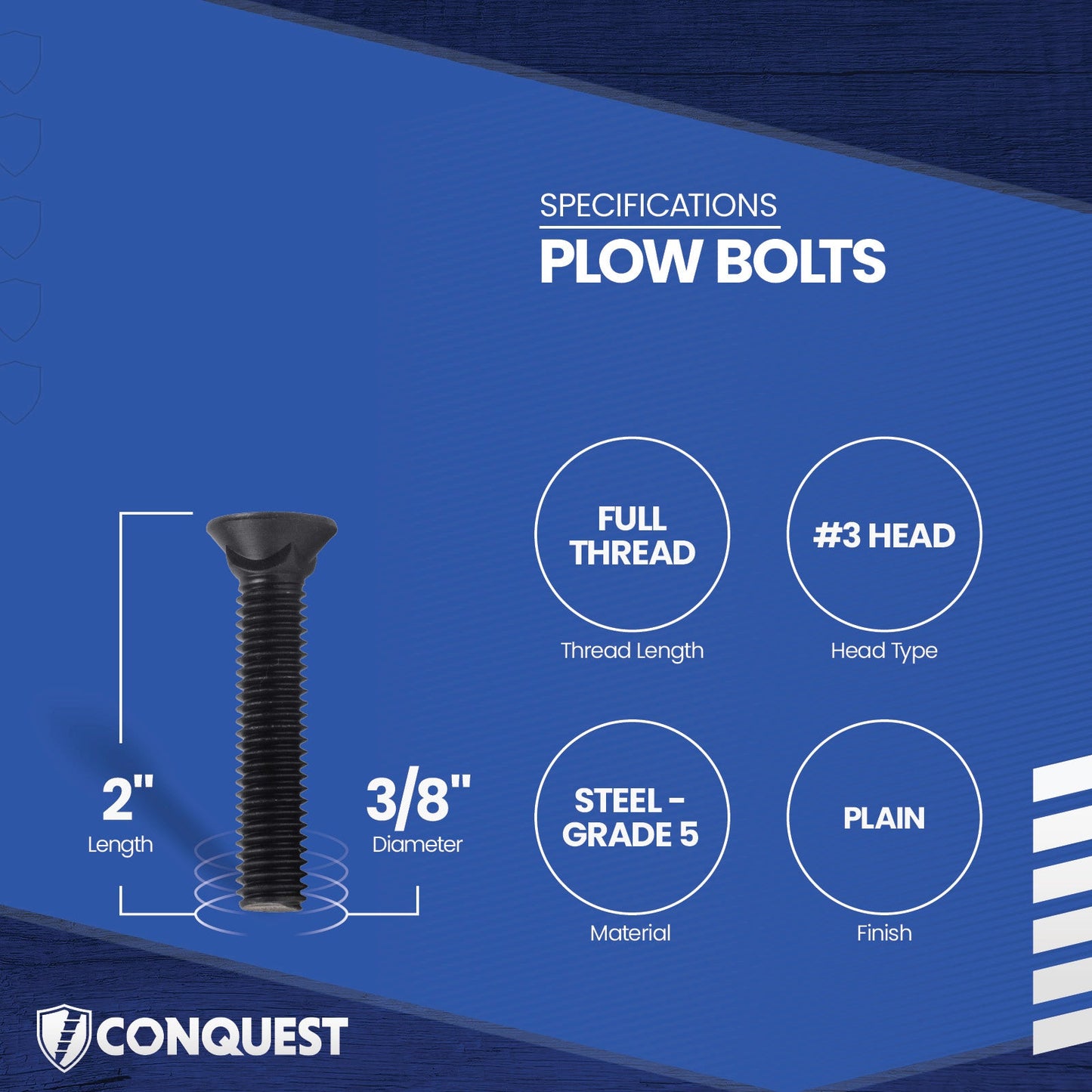 plow bolt specifications