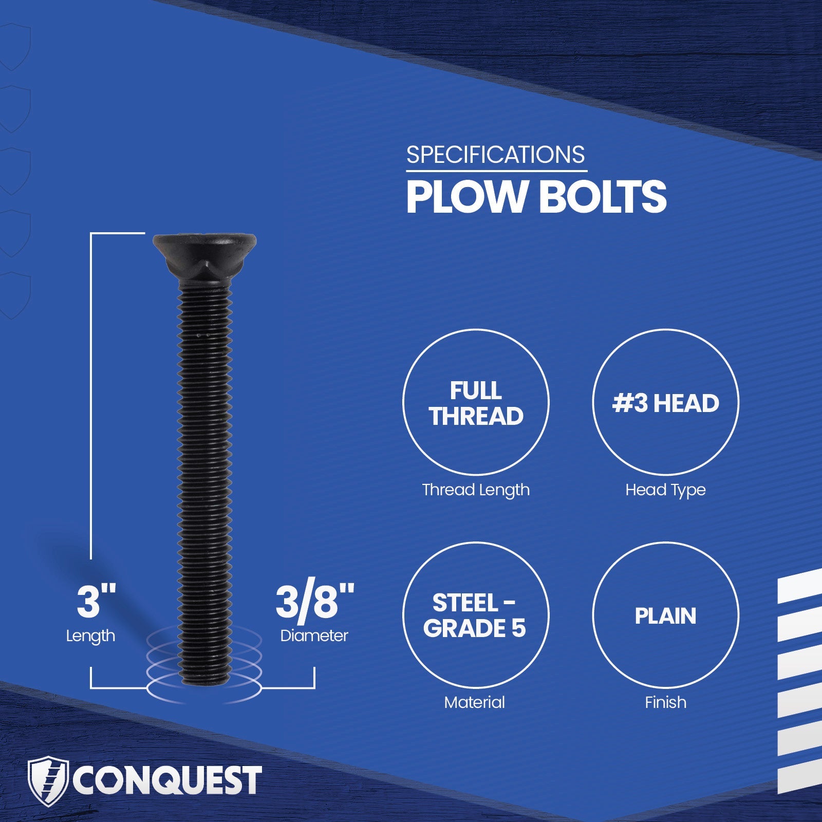 plow bolt specifications