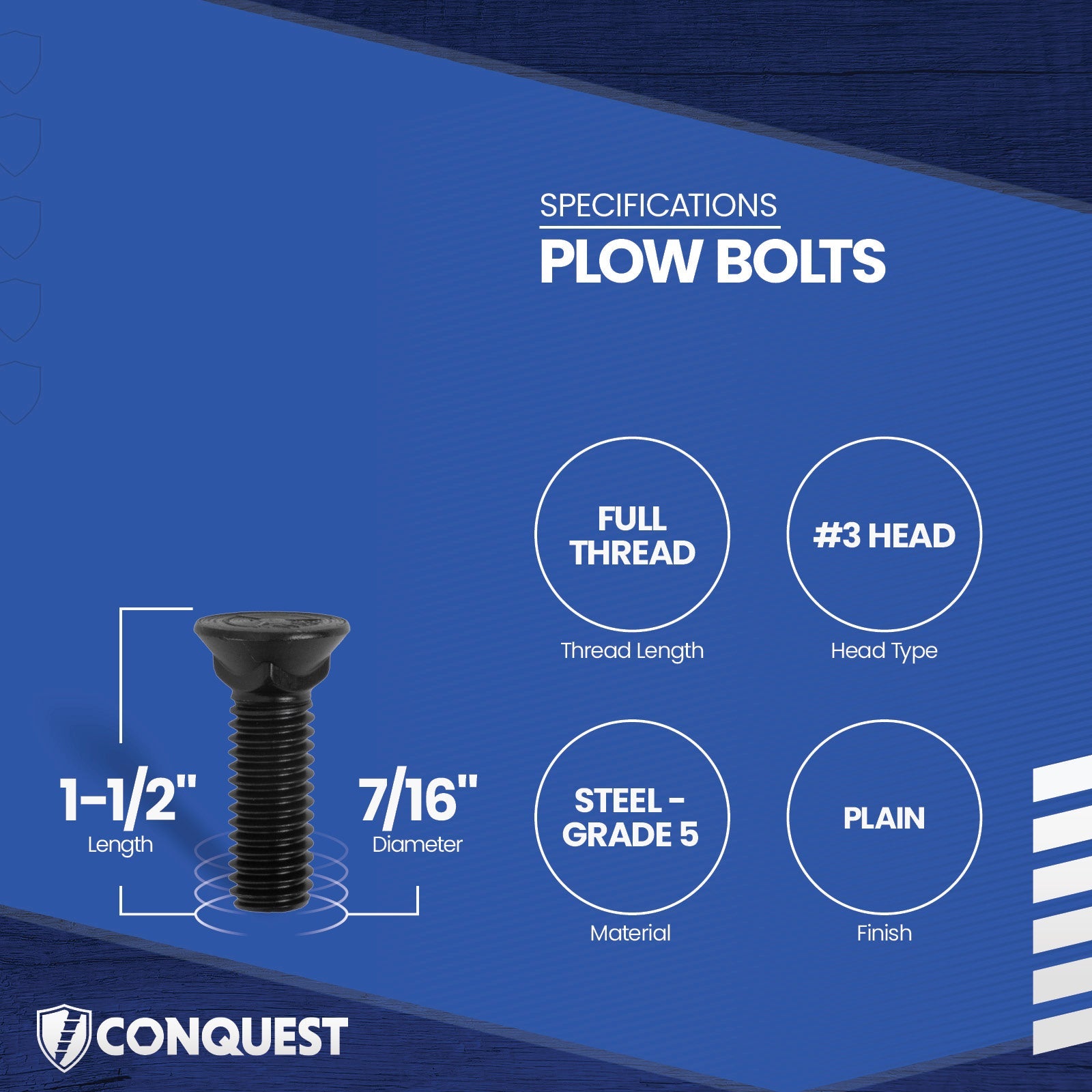 plow bolt specifications
