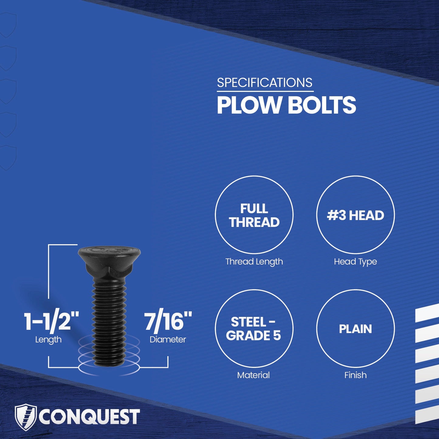plow bolt specifications