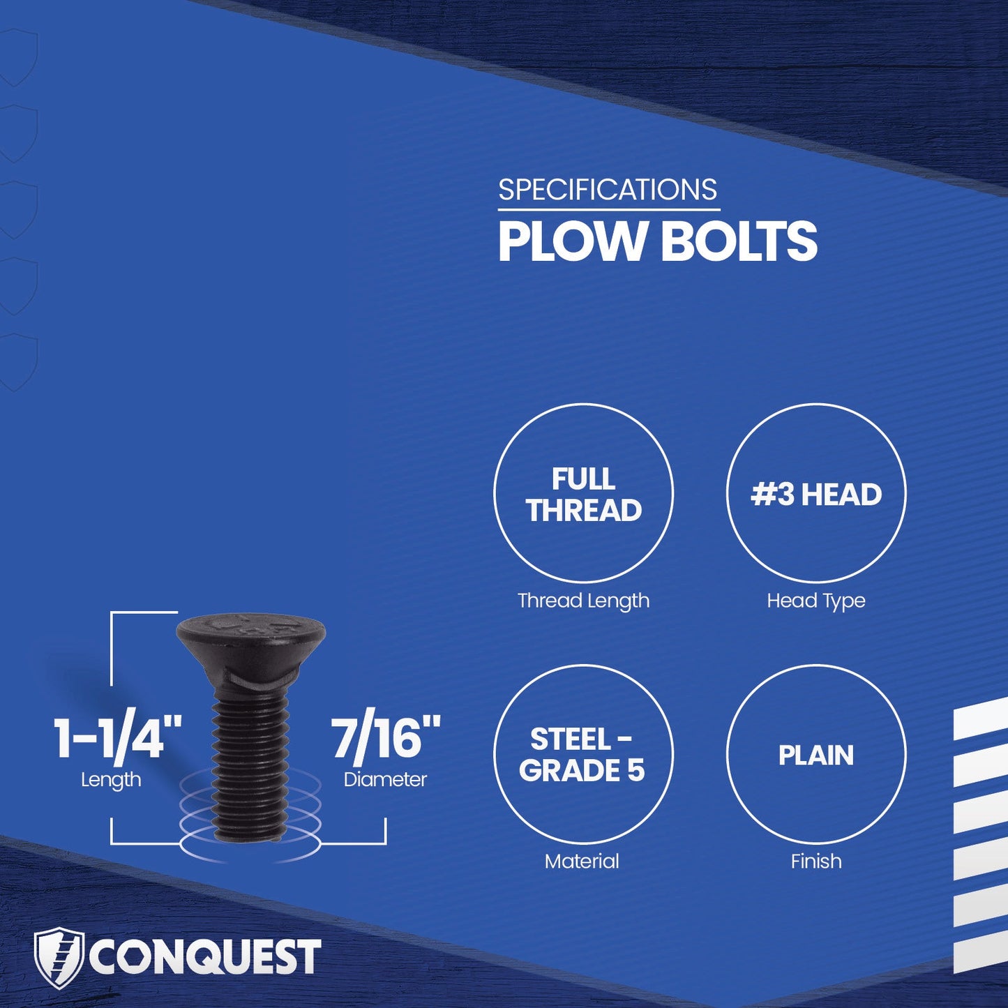 plow bolt specifications