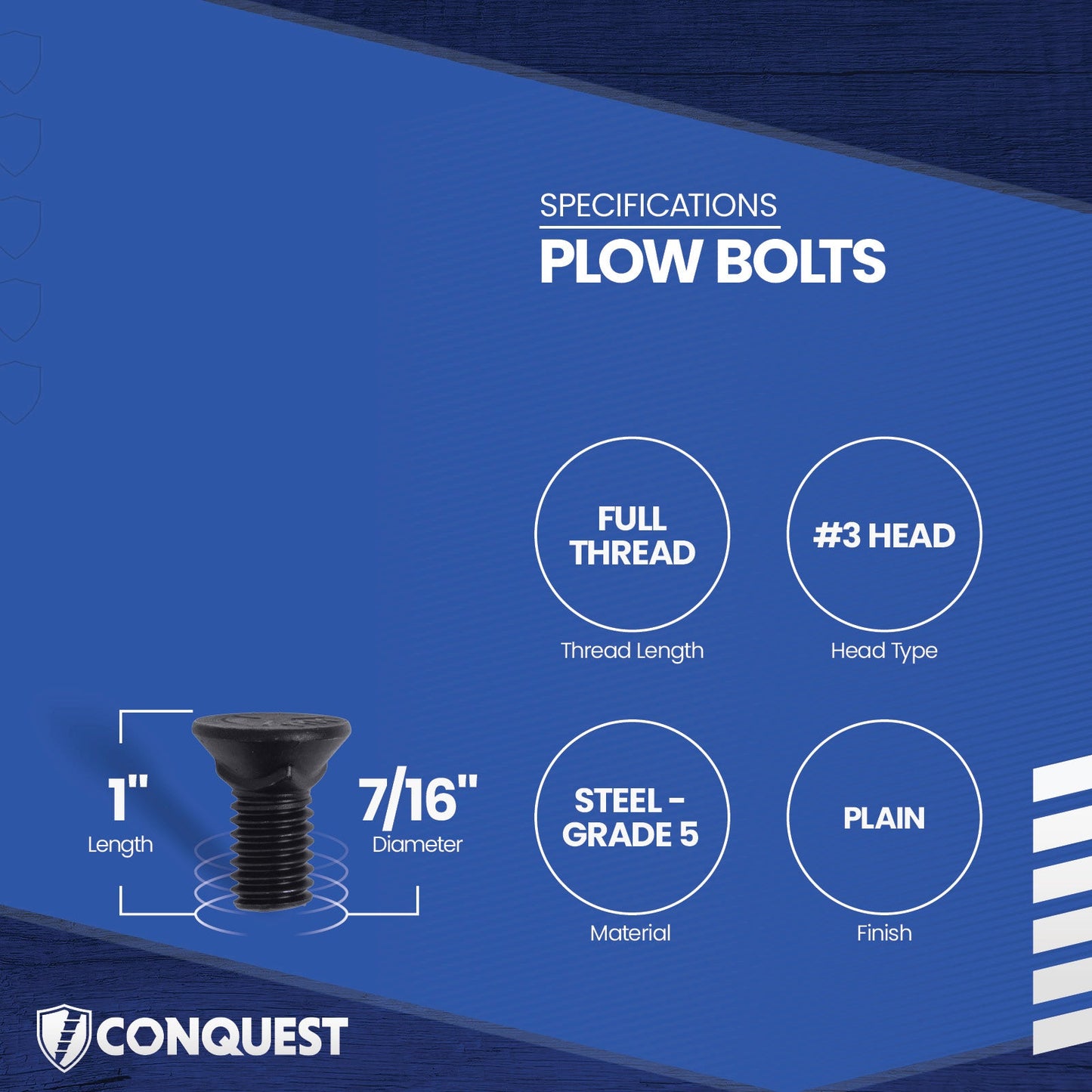 plow bolt specifications