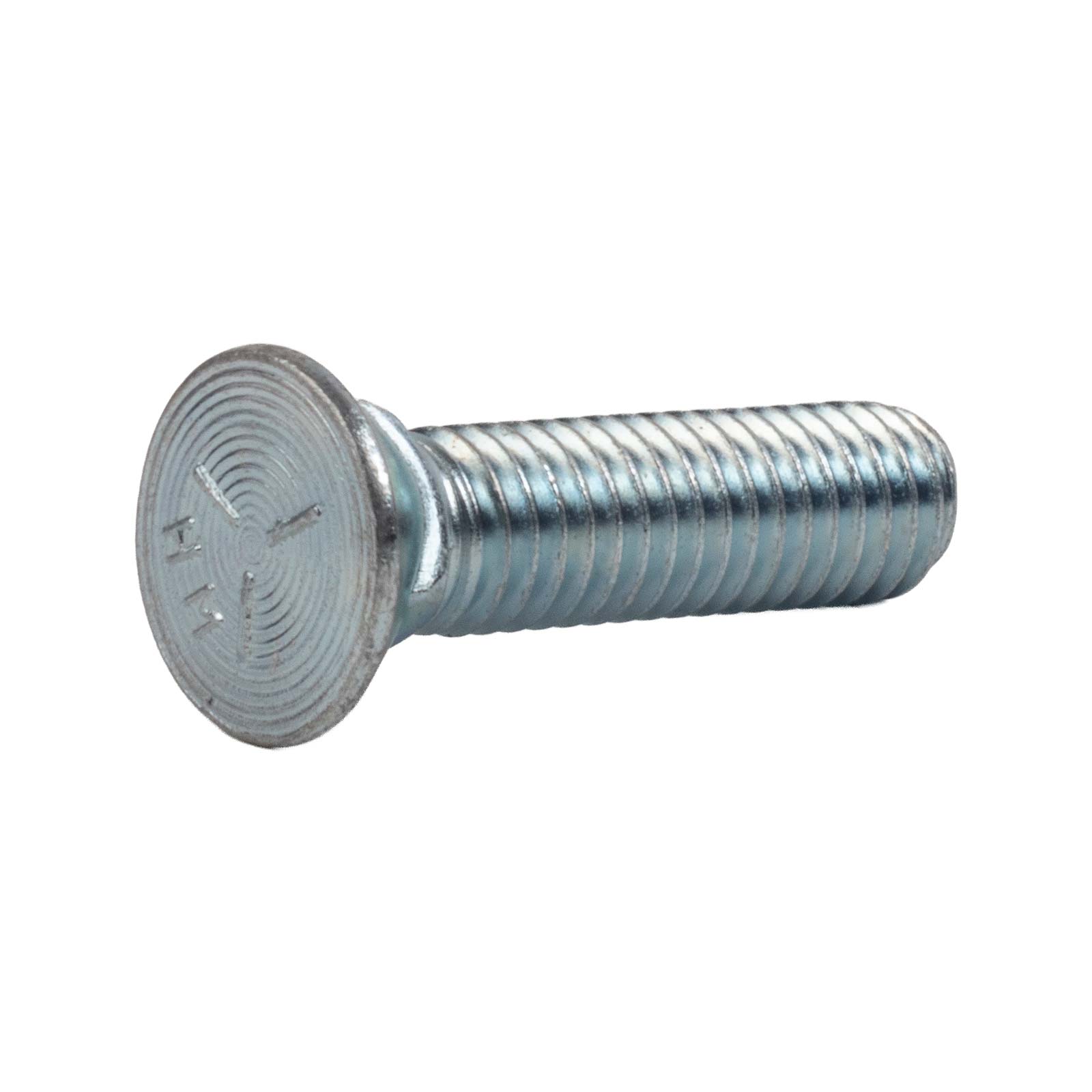 Conquest 3/8" x 1-1/2" Plow Bolt, #3 Head - Grade 5, Zinc CR+3