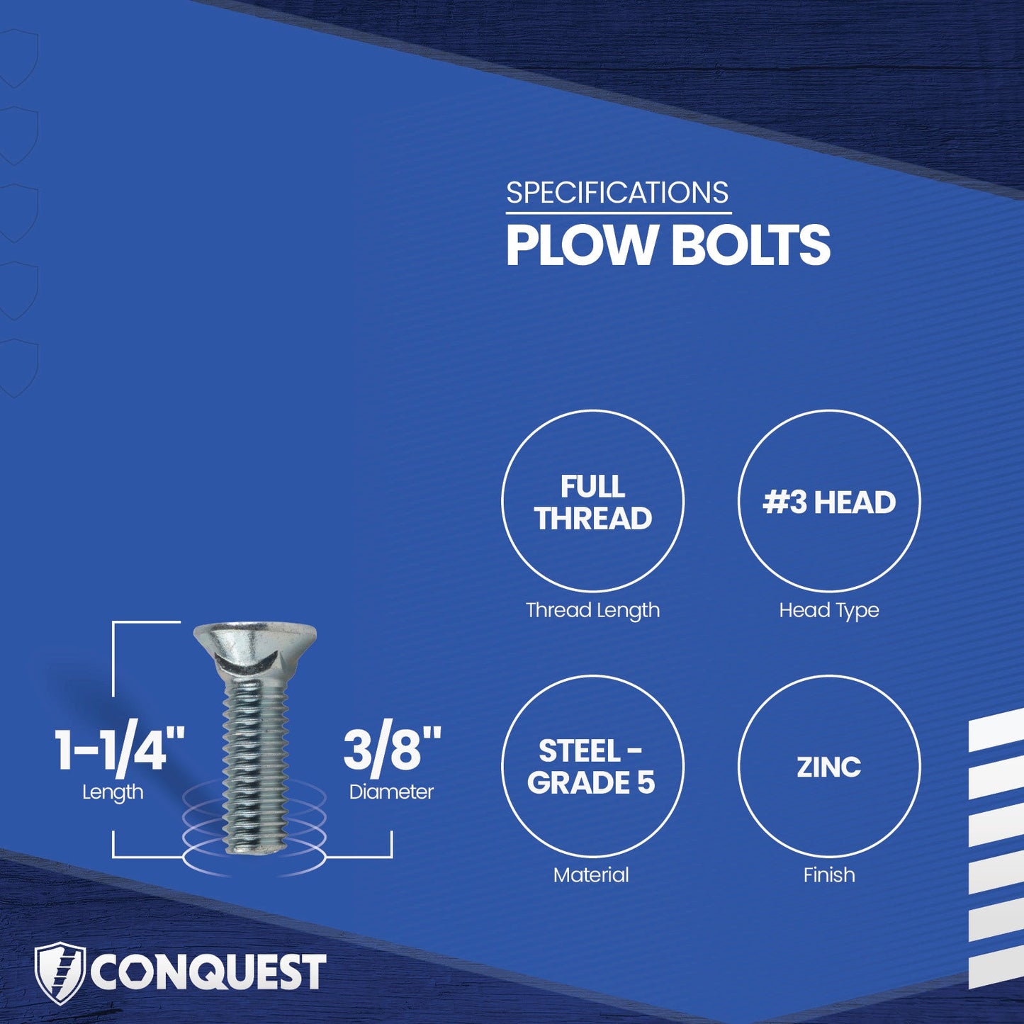 plow bolt specifications
