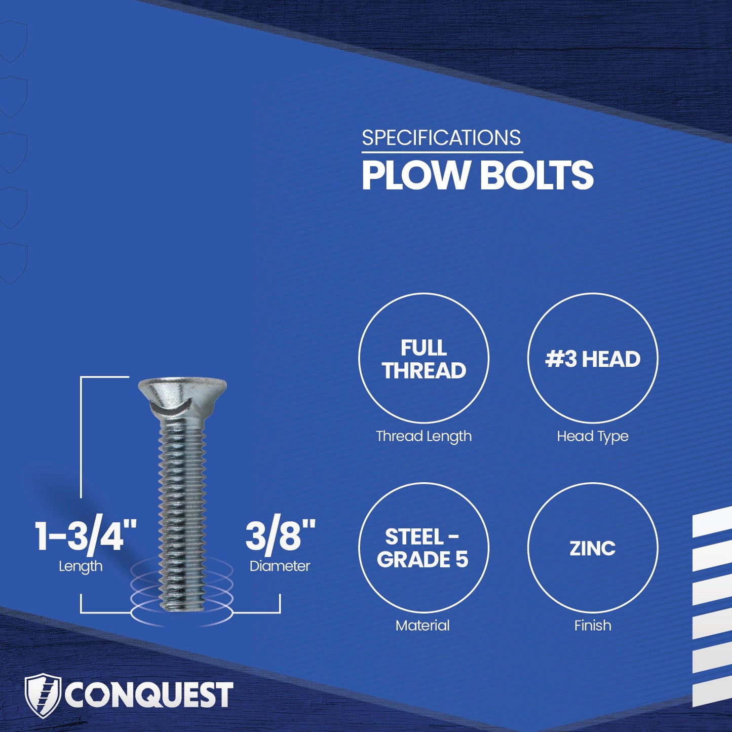 plow bolt specifications