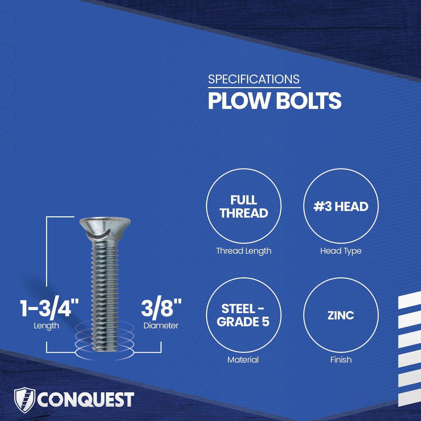 plow bolt specifications