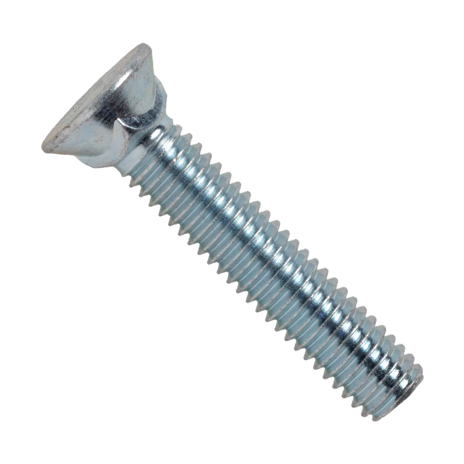 Conquest 3/8" x 2" Plow Bolt, #3 Head - Grade 5, Zinc CR+3