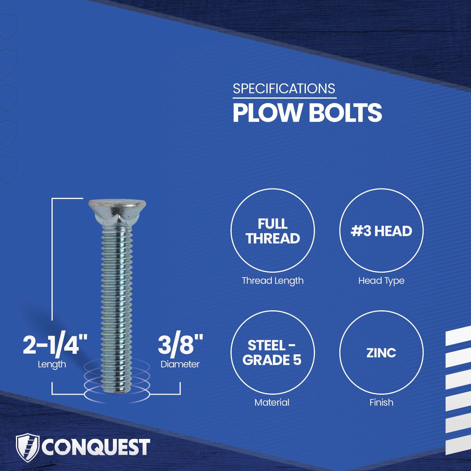 plow bolt specifications