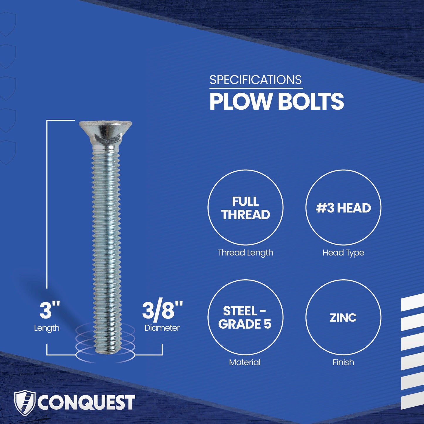 plow bolt specifications