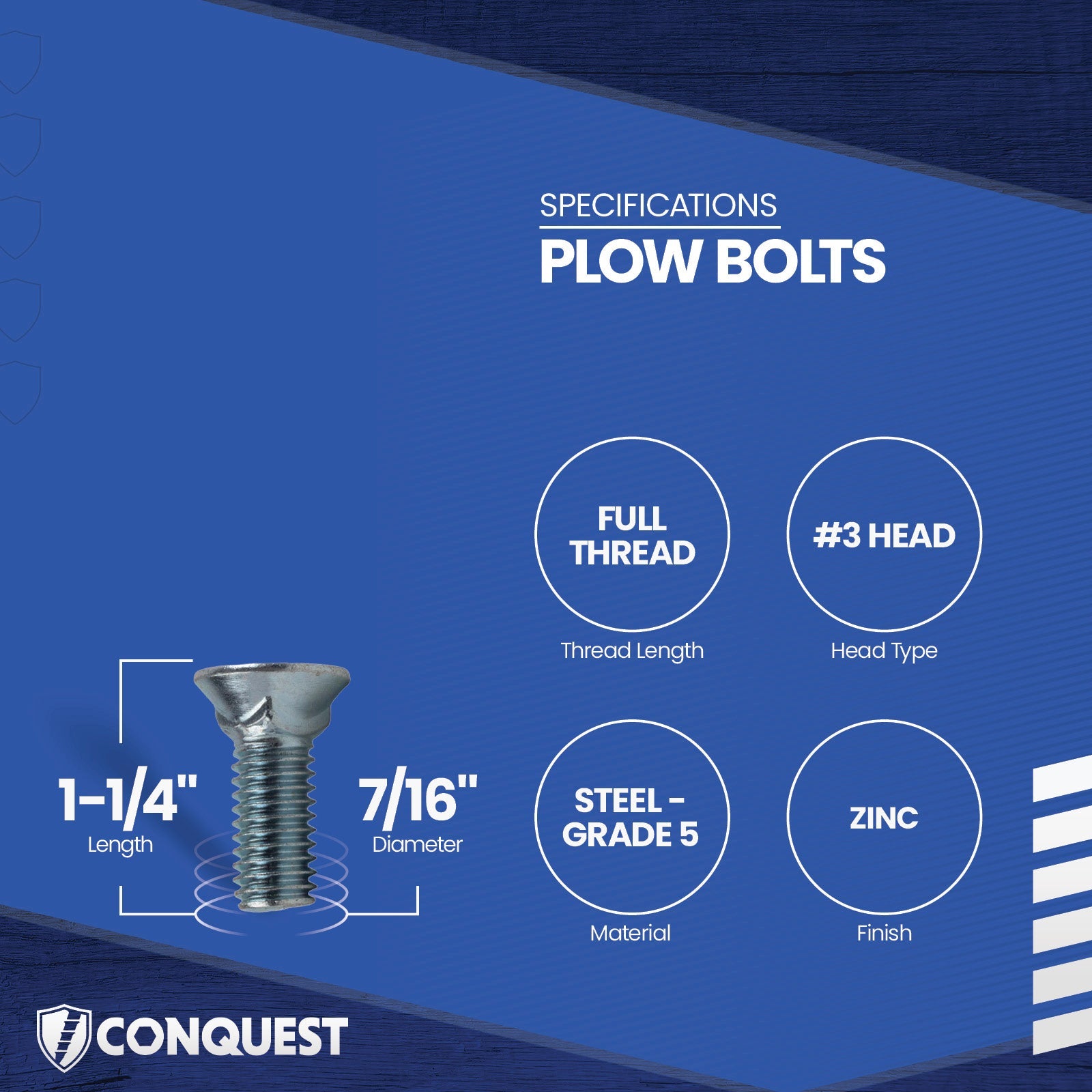 plow bolt specifications