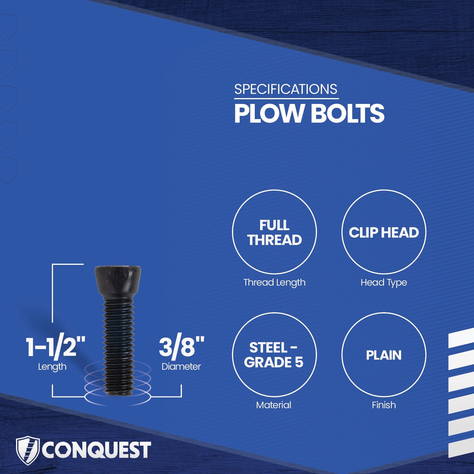 plow bolt specifications