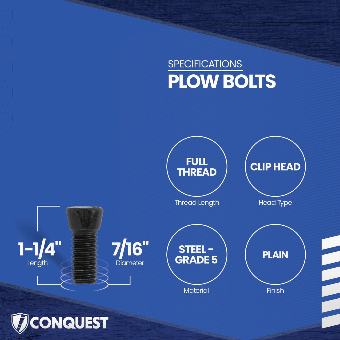 plow bolt specifications