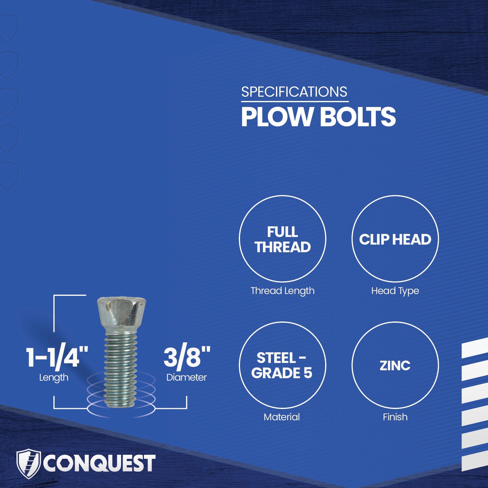 plow bolt specifications