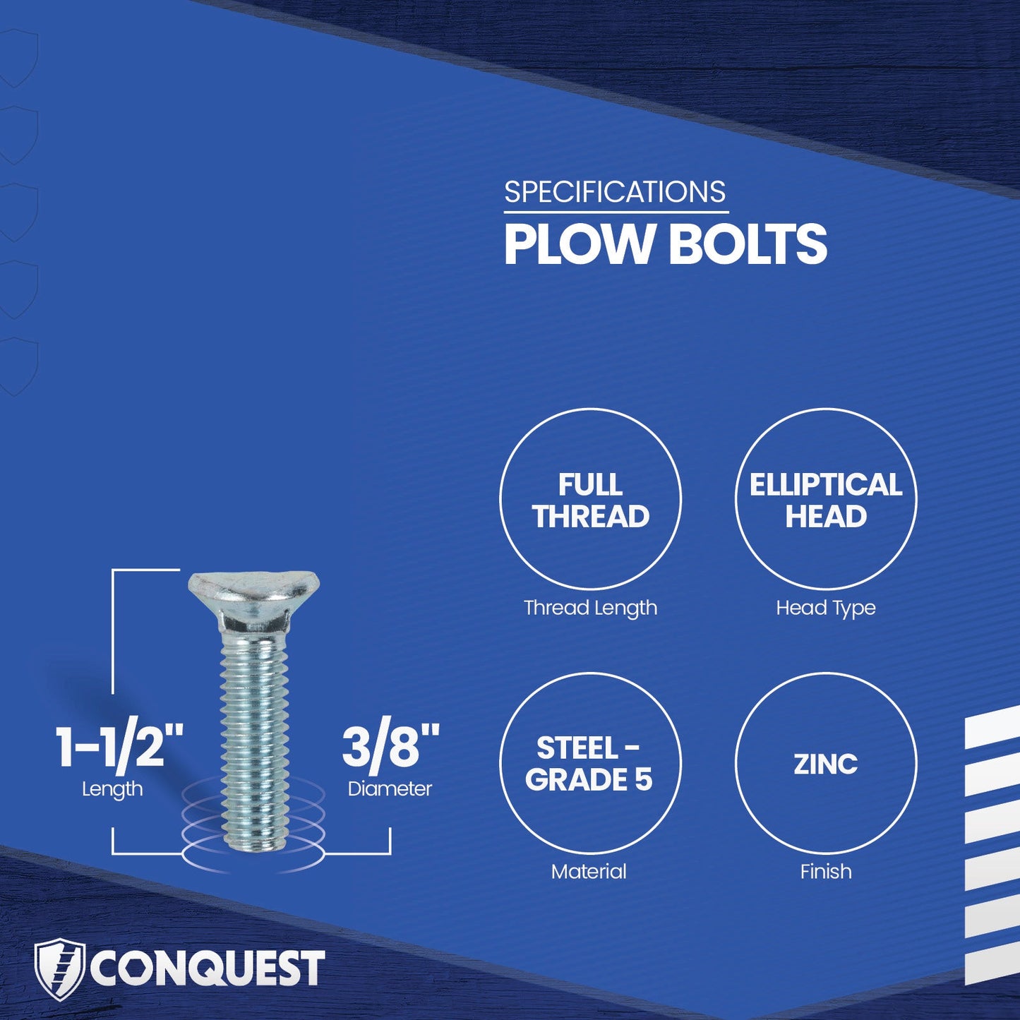 plow bolt specifications