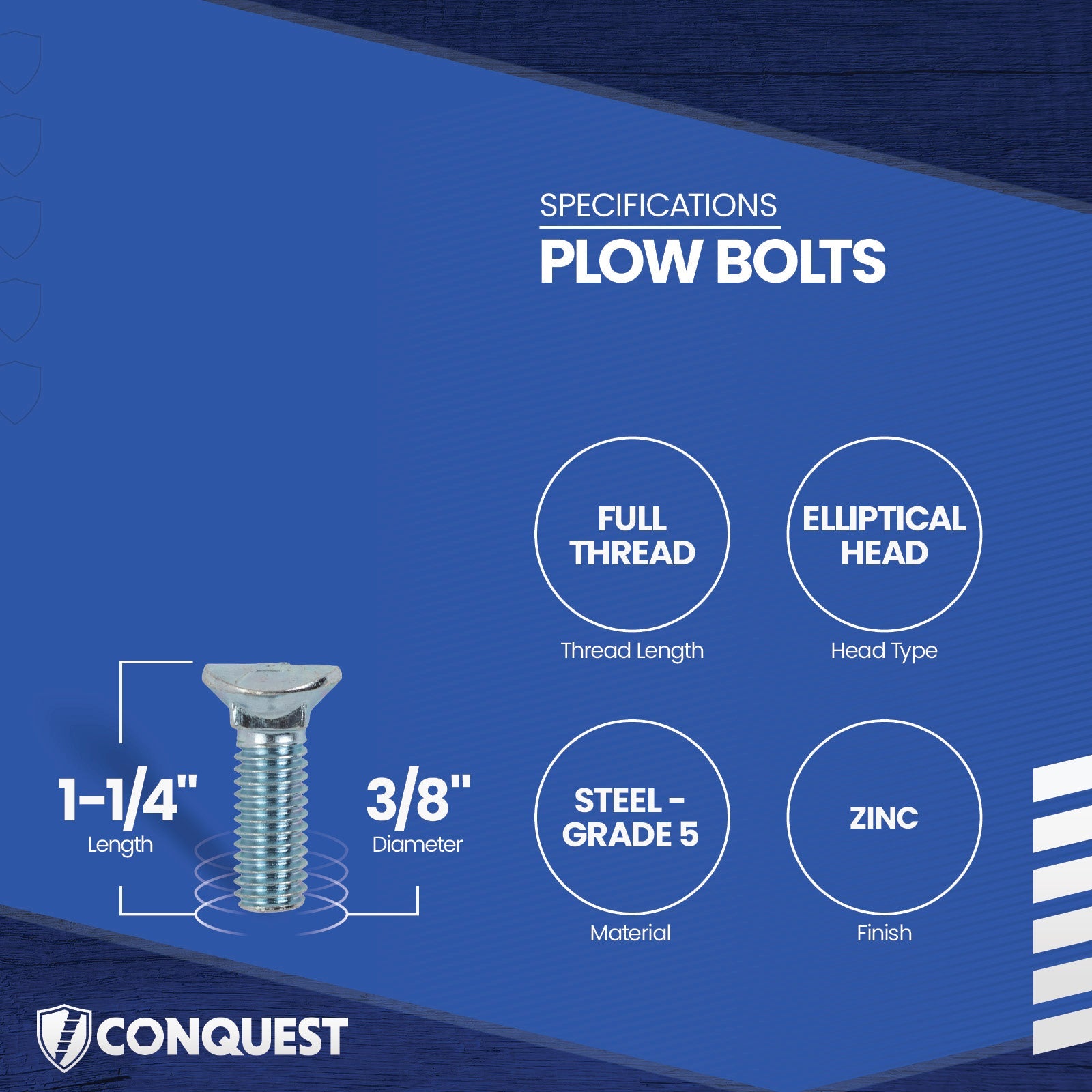 plow bolt specifications