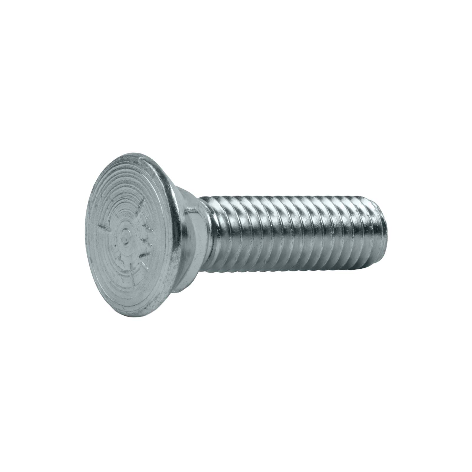 Conquest 7/16" x 1-3/4" Plow Bolt, Large Head - Grade 5. Zinc CR+3