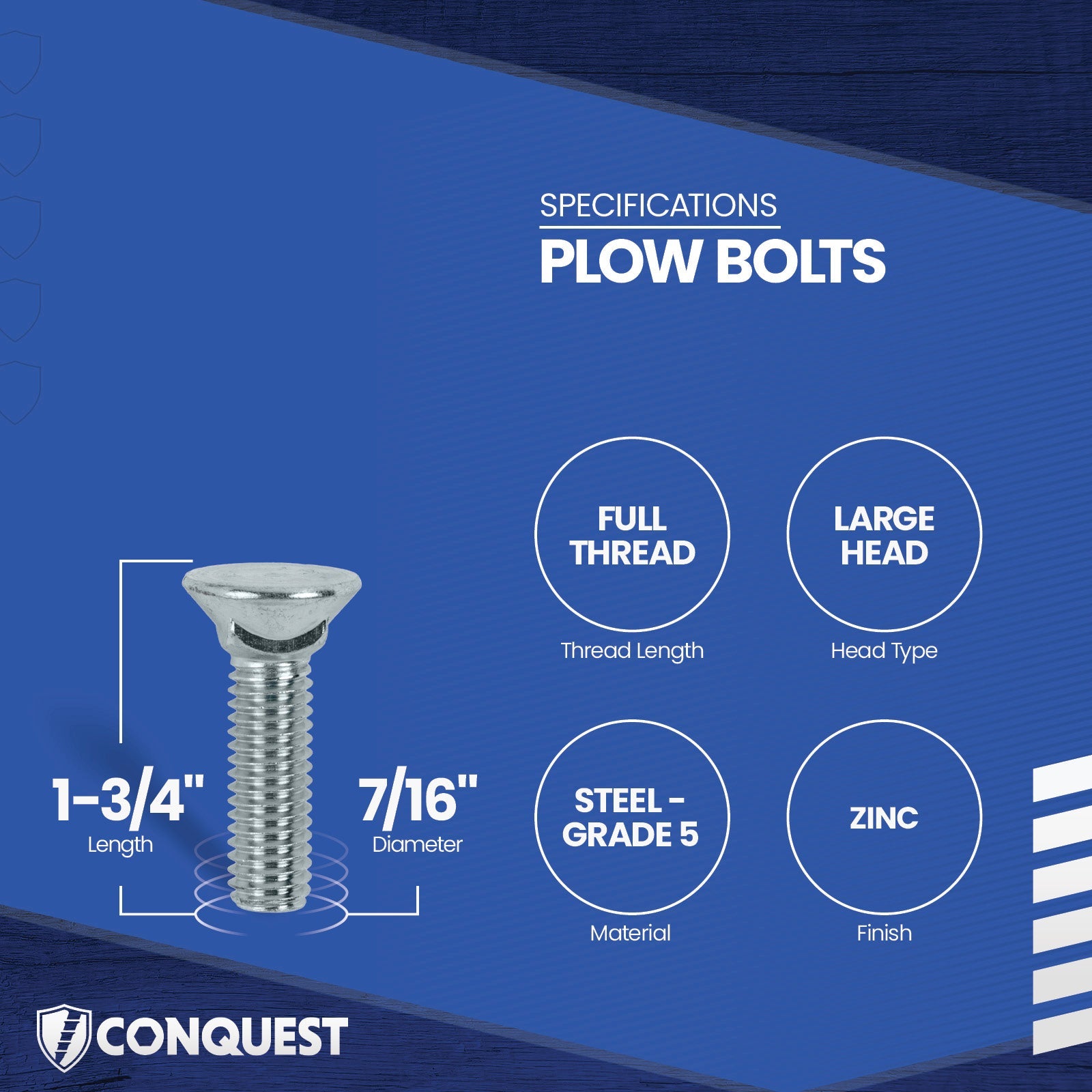 plow bolt specifications