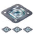 Bolt-On Recessed D-Ring - Galvanized - 5,000 lbs. BS | 4-Pack