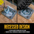 Bolt-On Recessed D-Ring - Galvanized - 5,000 lbs. BS | 4-Pack