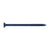 A single blue flat head Tapcon concrete screw with a T-25 star drive.