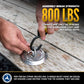 Bolt-On Flush-Mount D-Ring - 316 Stainless - 800 lbs. BS | 4-Pack