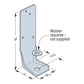 Simpson Strong-Tie PFC Post Frame Column Angle with black powder coat