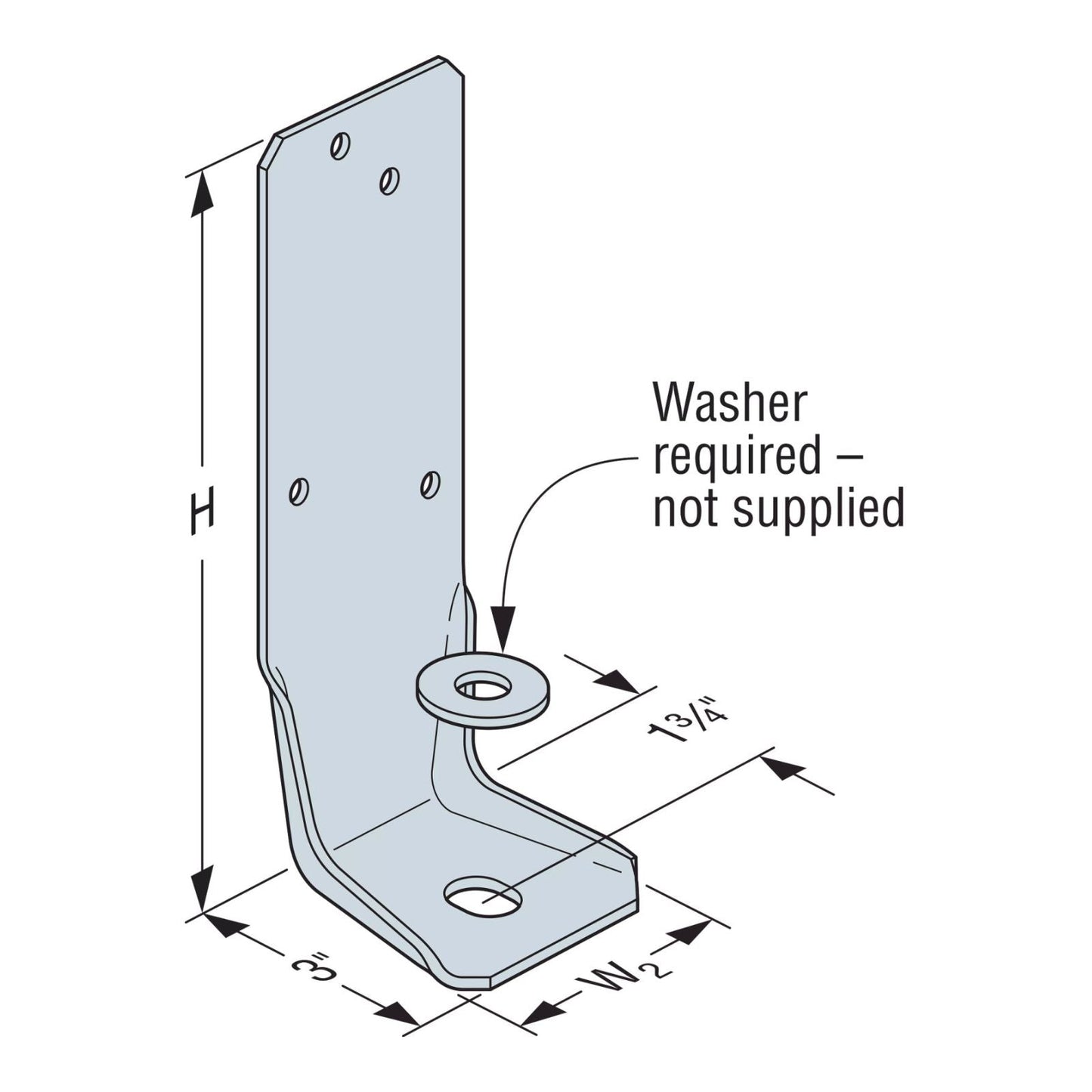 Simpson Strong-Tie PFC Post Frame Column Angle