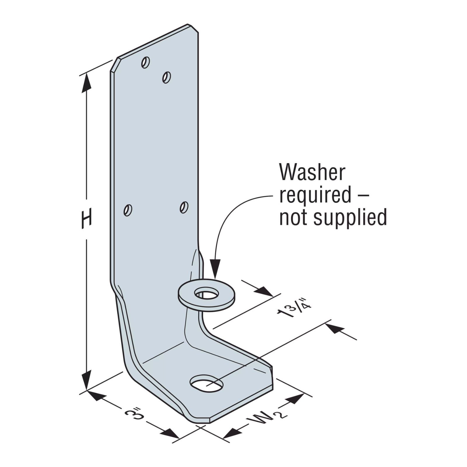 Simpson Strong-Tie PFC Post Frame Column Angle