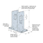 Simpson Strong-Tie PFCB Post Frame Column Base Bracket with black powder coat