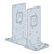Simpson Strong-Tie PFCB Post Frame Column Base Bracket with black powder coat
