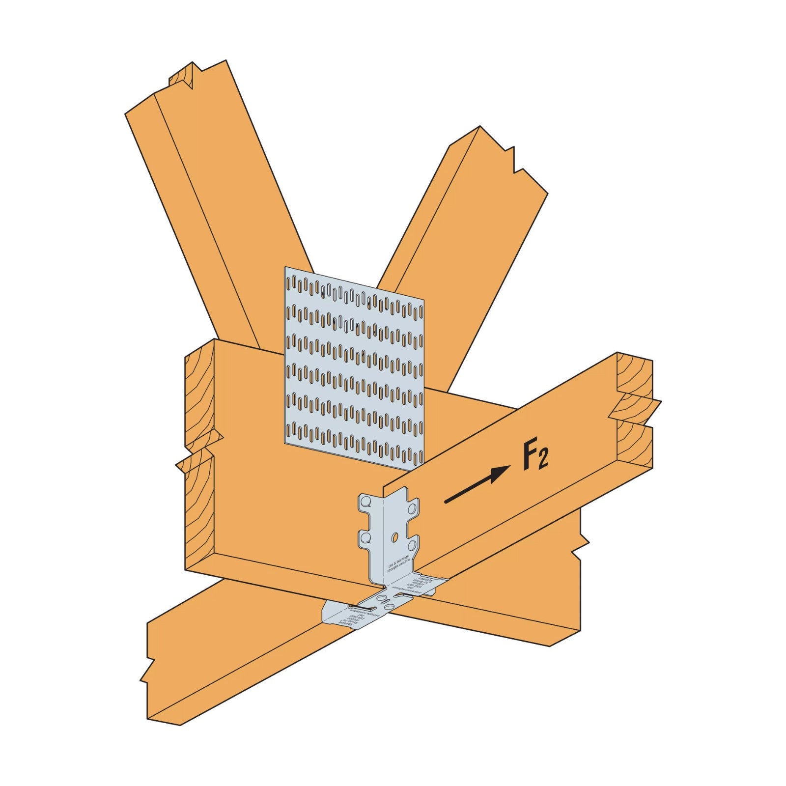 Simpson Strong-Tie PFUD post frame under saddle hanger installation